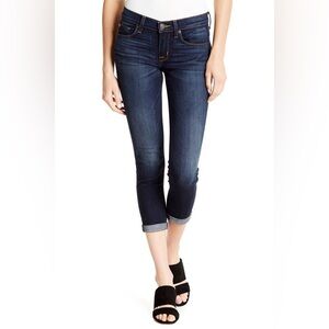 HUDSON Thompson Harkin Crop Mid-Rise Super Skinny Cuff Jeans